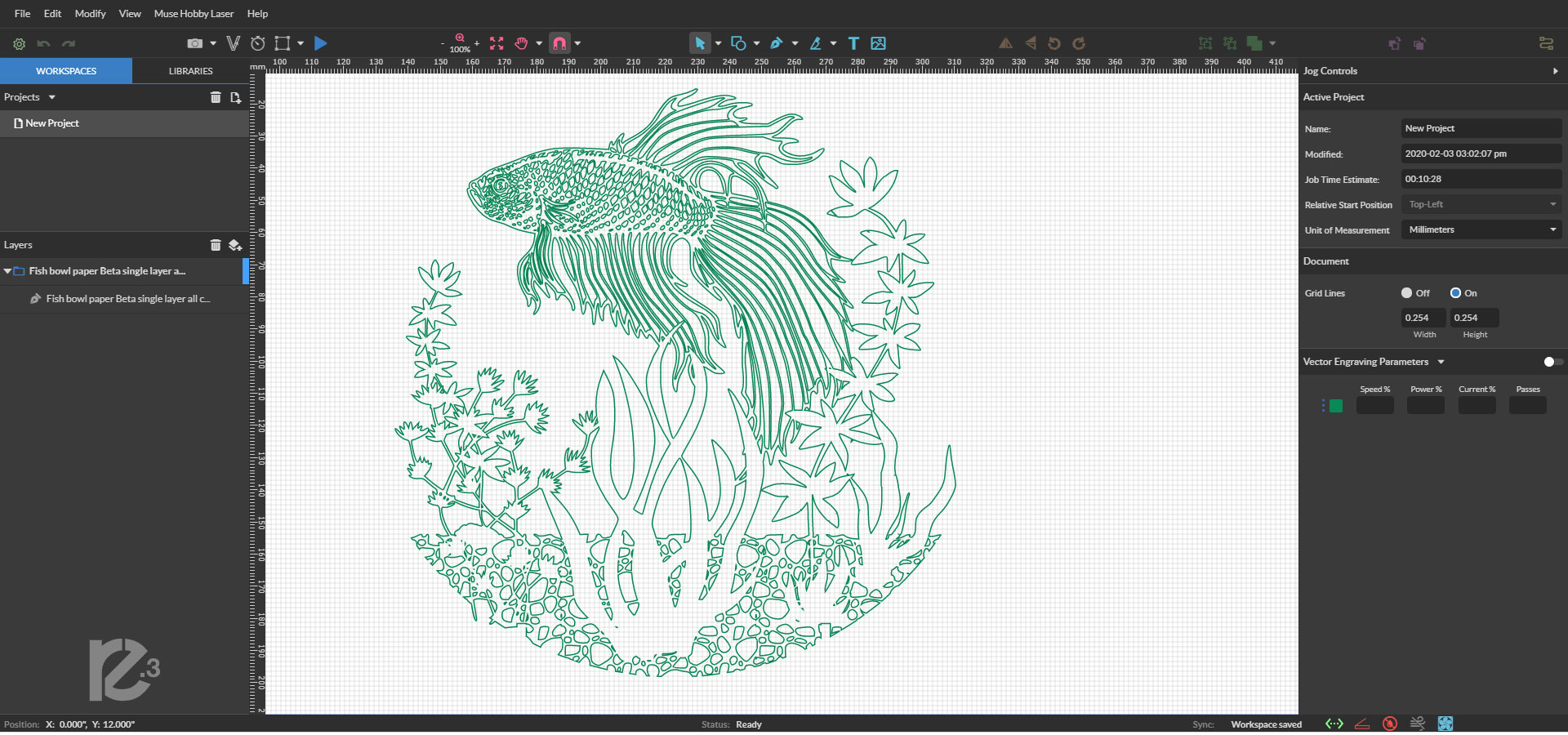 レーザーカッターmuseで切り絵作成 ペーパーカット レーザーカッター レーザーマーカーの販売 レーザーワークス